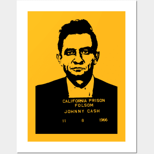 Johnny Cash Mugshot Posters and Art